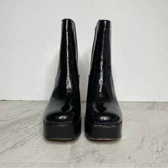 Circus Sam Edelman Stace Platform Black Patent Leather Heeled Bootie 8M - Picture 2 of 16